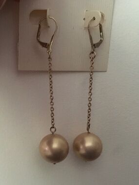 Earrings - long tassel drop leverback